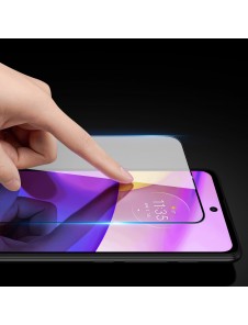 Dux Ducis 10D härdat glas helskärm 9H härdat glas med ram för Motorola Moto E40 - Svart (väskvänlig)
