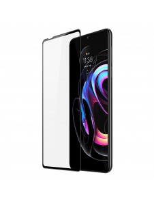Dux Ducis 10D härdat glas helskärm 9H härdat glas med ram för Motorola Edge 20 Pro - Svart (väskvänlig)
