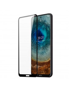 Dux Ducis 10D Tough Screen Protector i härdat glas täckt med ram för Nokia X20 / X10 - Svart (väskvänlig)