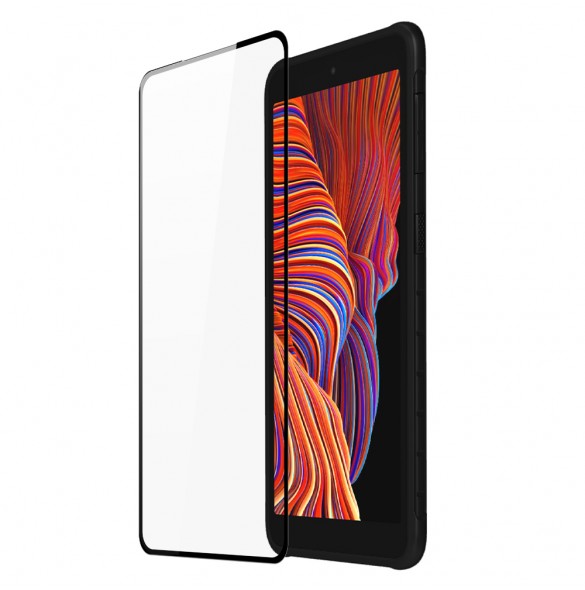 Dux Ducis 10D Tough Screen Protector i härdat glas täckt med ram för Samsung Galaxy XCover Pro - Svart (väskvänlig)