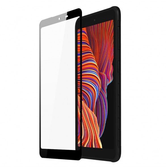 Dux Ducis 10D Tough Screen Protector i härdat glas täckt med ram för Samsung Galaxy XCover 5 - Svart (välvänlig)