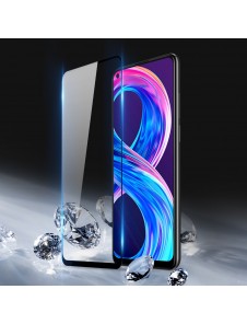Dux Ducis 10D Tough Screen Protector i härdat glas täckt med ram för Realme 8 Pro / Realme 8 - Svart (väskvänlig)