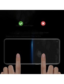 Dux Ducis 10D Tough Screen Protector i härdat glas täckt med ram för Realme 8 Pro / Realme 8 - Svart (väskvänlig)