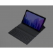 Samsung EF-DT500 - Tangentbord och foliefodral - trådlös - Bluetooth 4.2 - grå - för Galaxy Tab A7