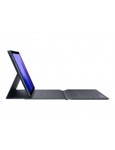 Samsung EF-DT500 - Tangentbord och foliefodral - trådlös - Bluetooth 4.2 - grå - för Galaxy Tab A7