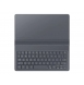 Samsung EF-DT500 - Tangentbord och foliefodral - trådlös - Bluetooth 4.2 - grå - för Galaxy Tab A7