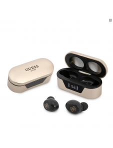 Guess True Wireless Classic Logo BT5.0 5H stereoheadset GUTWST31ED - Guld