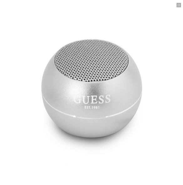 Guess Mini Bluetooth Speaker 3W 4H - Silver GUWSALGEG