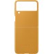 Samsung Leather Cover-fodral till Samsung Galaxy Z Flip 3 - Guld (EF-VF711LYE)