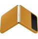 Samsung Leather Cover-fodral till Samsung Galaxy Z Flip 3 - Guld (EF-VF711LYE)