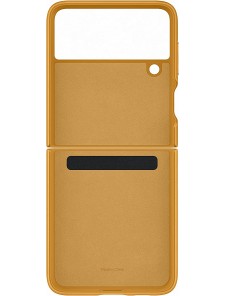 Samsung Leather Cover-fodral till Samsung Galaxy Z Flip 3 - Guld (EF-VF711LYE)