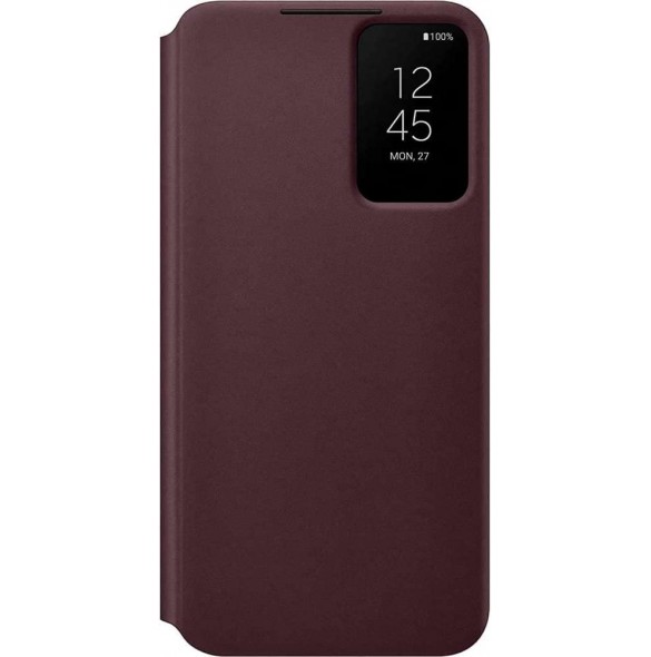 Samsung Clear View-fodral till Samsung Galaxy S22 Plus - Burgundy EF-ZS906CEE