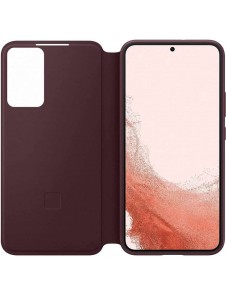 Samsung Clear View-fodral till Samsung Galaxy S22 Plus - Burgundy EF-ZS906CEE
