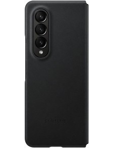 Samsung Leather Cover-fodral till Samsung Z Fold 4 - Svart (EF-VF936LBE)