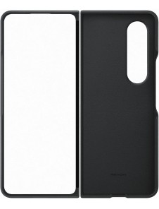 Samsung Leather Cover-fodral till Samsung Z Fold 4 - Svart (EF-VF936LBE)