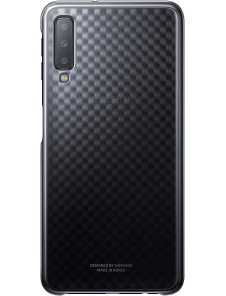 Samsung Gradation Cover Hård Gradient Väska till Samsung Galaxy A7 2018 A750 - Svart EF-AA750CBE