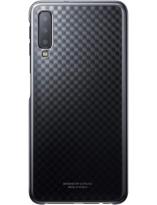 Samsung Gradation Cover Hård Gradient Väska till Samsung Galaxy A7 2018 A750 - Svart EF-AA750CBE