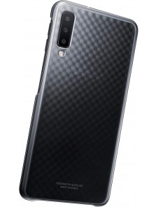 Samsung Gradation Cover Hård Gradient Väska till Samsung Galaxy A7 2018 A750 - Svart EF-AA750CBE