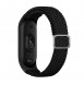 Strap Fabric Band For Xiaomi Mi Band 6/5/4/3 Braided Fabric Strap Bracelet - Svart