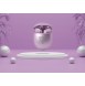 Guess True Wireless Triangle Logo BT5.2 4H Stereo Earphones Glossy Purple