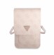Guess PU 4G Triangle Logo Phone Bag Pink