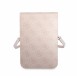Guess PU 4G Triangle Logo Phone Bag Pink