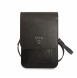 Guess PU Saffiano Triangle Logo Phone Bag Black