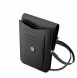 Guess PU Saffiano Triangle Logo Phone Bag Black