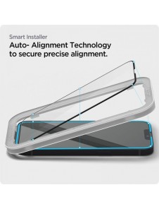 TEMPERED GLASS Spigen ALM GLASS FC 2-PACK IPHONE 13/13 PRO / 14 BLACK