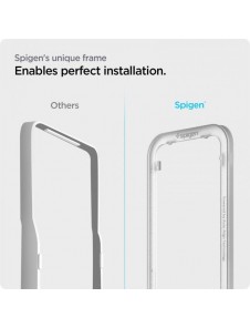 TEMPERED GLASS Spigen ALM GLASS FC 2-PACK IPHONE 13/13 PRO / 14 BLACK
