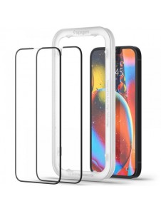 TEMPERED GLASS Spigen ALM GLASS FC 2-PACK IPHONE 13/13 PRO / 14 BLACK