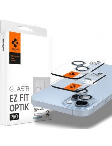 Spigen OPTIK.TR "EZ FIT" CAMERA PROTECTOR 2-PACK IPHONE 14 / 14 PLUS BLUE