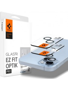 Spigen OPTIK.TR "EZ FIT" CAMERA PROTECTOR 2-PACK IPHONE 14 / 14 PLUS BLUE