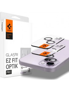 Spigen OPTIK.TR ”EZ FIT” CAMERA PROTECTOR 2-PACK IPHONE 14 / 14 PLUS PURPLE