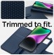 Spigen Wallet S Leather Flip Wallet for iPhone 14 Blue