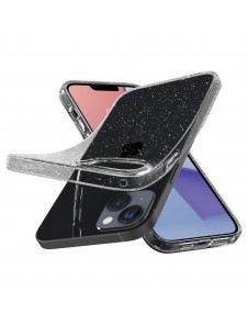 Spigen Liquid Crystal case with glitter for iPhone 14 transparent