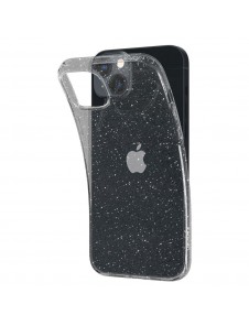 Spigen Liquid Crystal case with glitter for iPhone 14 transparent