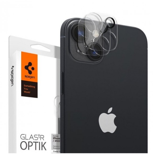 Spigen Optik.TR Camera Protector Tempered glass for the camera island iPhone 14/14 Plus 2 pcs clear