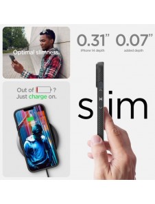 Spigen LIQUID AIR IPHONE 14 MATTE BLACK