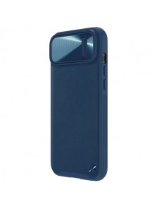 Nillkin CamShield Leather S Case iPhone 14 cover with camera cover blue