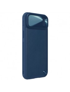 Nillkin CamShield Leather S Case iPhone 14 cover with camera cover blue