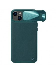 Nillkin CamShield Leather S Case iPhone 14 cover with camera cover green