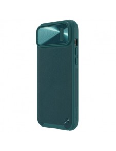 Nillkin CamShield Leather S Case iPhone 14 cover with camera cover green