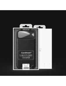 Nillkin CamShield Leather S Case iPhone 14 cover with camera cover green
