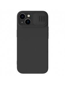 Nillkin CamShield Magnetic Silicone Case for iPhone 14 magnetic MagSafe cover with camera cover black