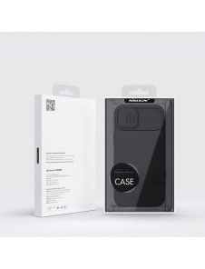 Nillkin CamShield Magnetic Silicone Case for iPhone 14 magnetic MagSafe cover with camera cover black