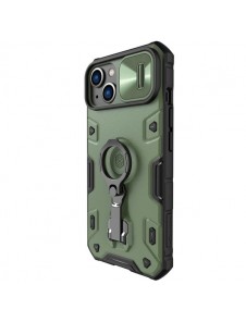 Nillkin CamShield Armor Pro Magnetic Case iPhone 14 Magnetic MagSafe Cover with Camera Cover Dark Green