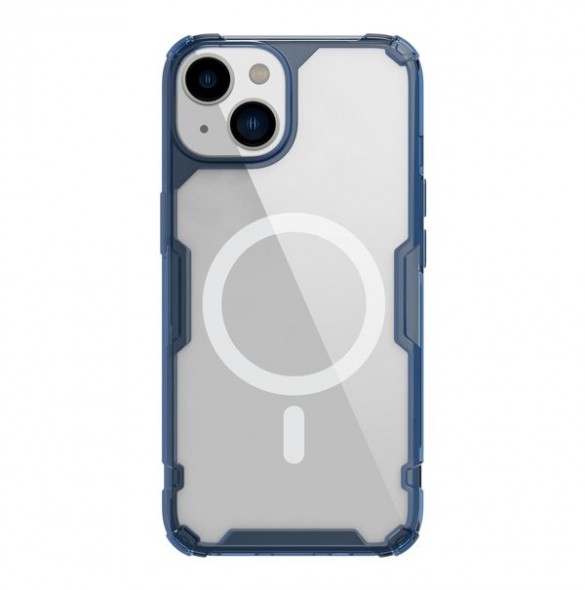 Nillkin Nature Pro Magnetic Case for iPhone 14 magnetic cover MagSafe blue
