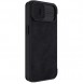 Nillkin Qin Leather Pro Case Cover iPhone 14 Camera Protector Holster Cover Flip Case Black