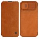 Nillkin Qin Leather Pro Case iPhone 14 Camera Cover Holster Cover Flip Case Brown